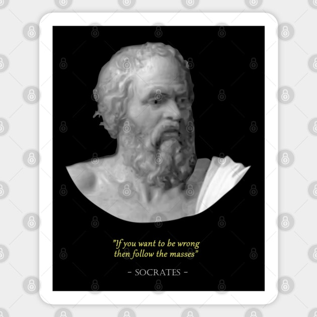 Socrates Sticker by Nerd_art